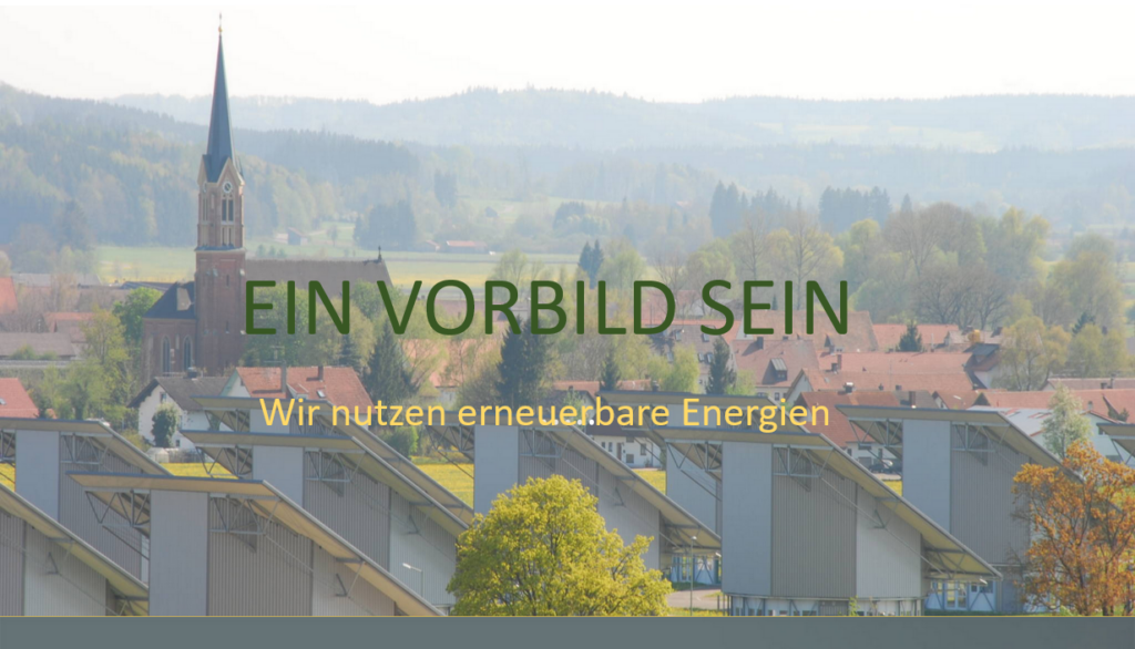 Energiewende Westerheim - Energienutzungsplan. Das Projekt wurde durch das Bayerische Staatsministerium für Wirtschaft, Landesentwicklung und Energie gefördert.