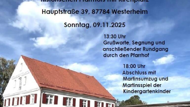 Eröffnung des Historischen Pfarrhofs am 09. November 2025