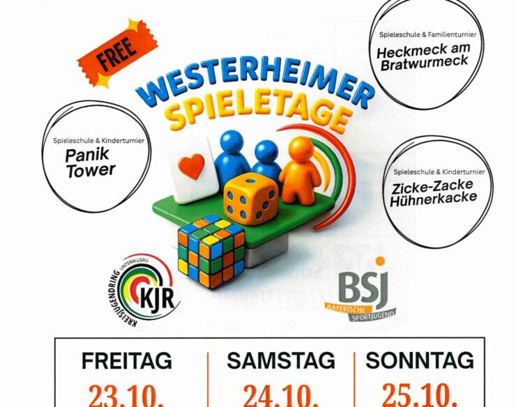 Westerheimer Spieletage vom 23.10.26 bis 25.10.26